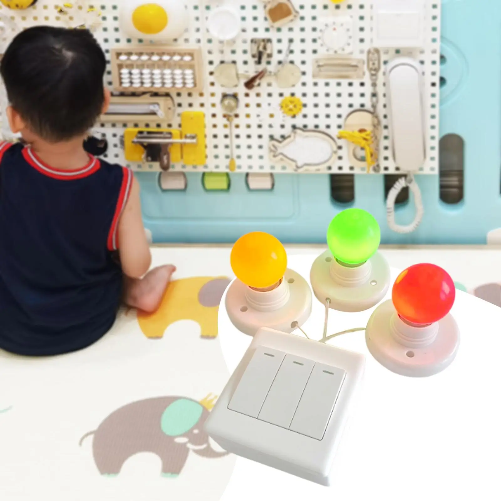 Busy Board DIY Material Fine Motor Skill Sensory Board Light Parts Girls
Busy Board DIY Material Fine Motor Skill Sensory Board Light Parts Girls
