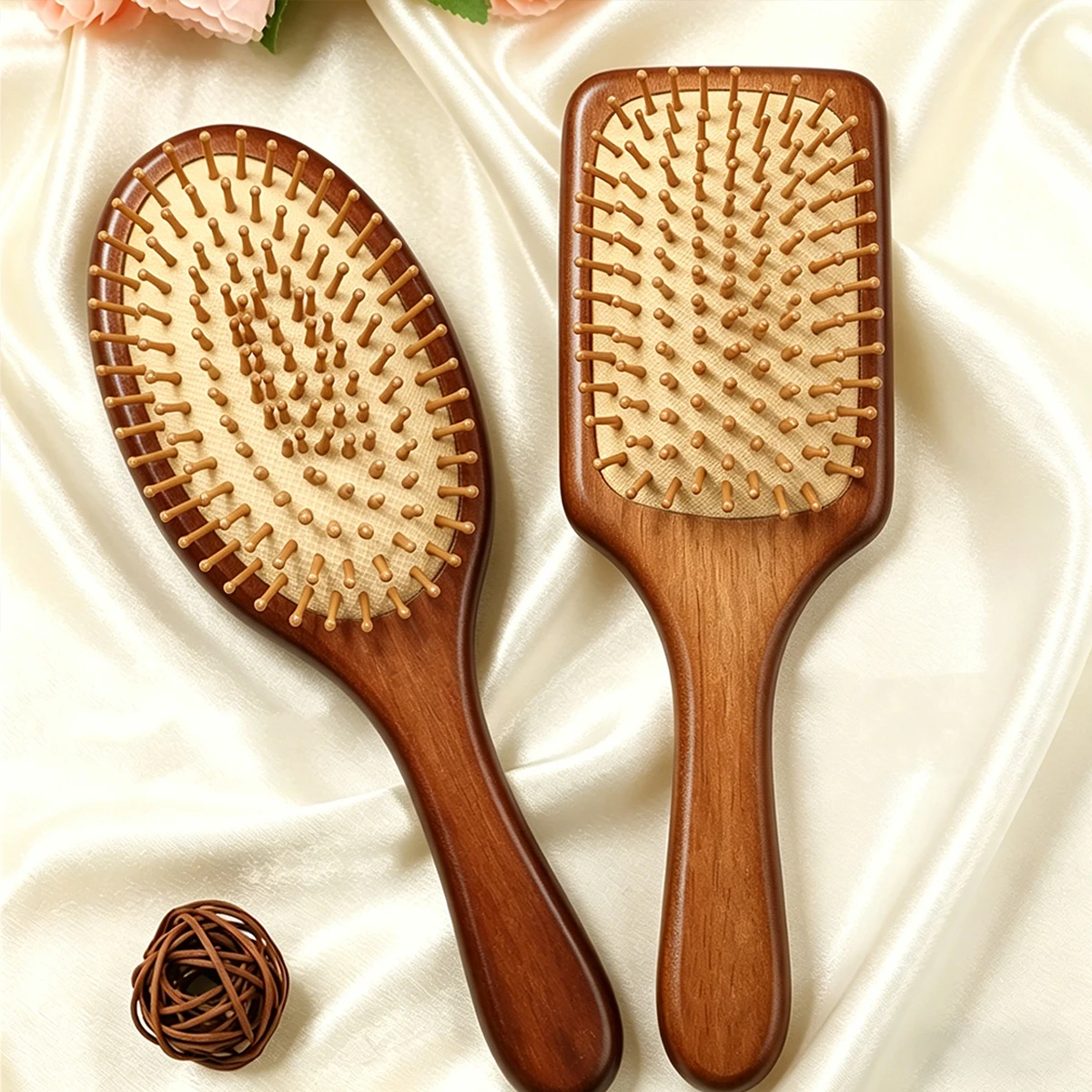 Wooden Hair Brush Natural Bristle Paddle & Oval Comb Anti-Static Scalp Massage Detangler for All Hair Types
Wooden Hair Brush Natural Bristle Paddle & Oval Comb Anti-Static Scalp Massage Detangler for All Hair Types