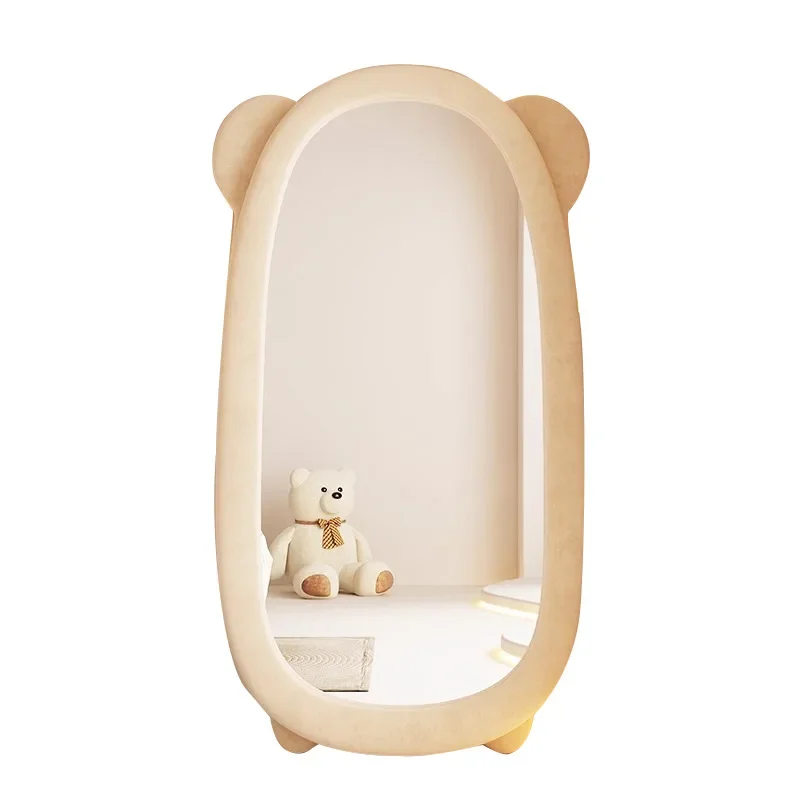 Cute Cream Wind Bear Full Body Mirror Floor-to-ceiling Household High Definition Full-length Mirror Girls Bedroom Fitting Mirror
Cute Cream Wind Bear Full Body Mirror Floor-to-ceiling Household High Definition Full-length Mirror Girls Bedroom Fitting Mirror