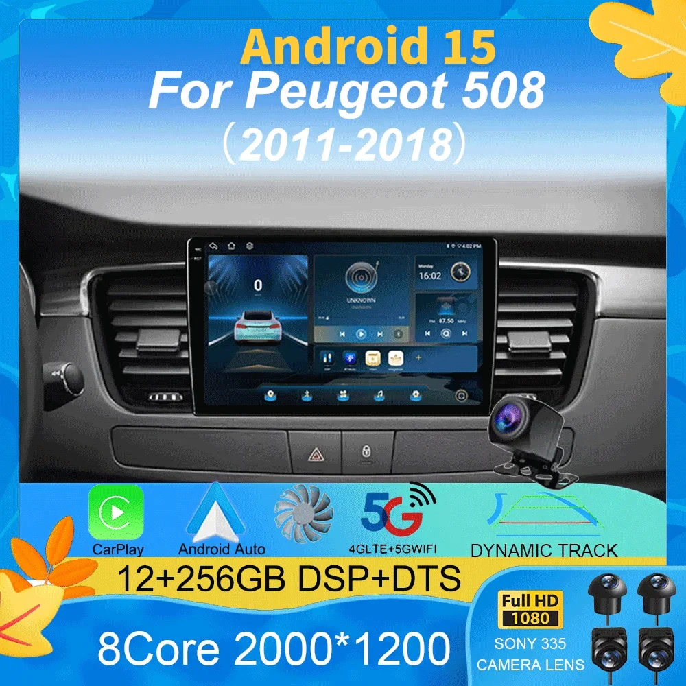 Android 15 Carplay Auto 2K Screen Car Radio Multimedia Player For Peugeot 508 2011 - 2018 Autoradio GPS Stereo 2 din Head Unit
Android 15 Carplay Auto 2K Screen Car Radio Multimedia Player For Peugeot 508 2011 - 2018 Autoradio GPS Stereo 2 din Head Unit