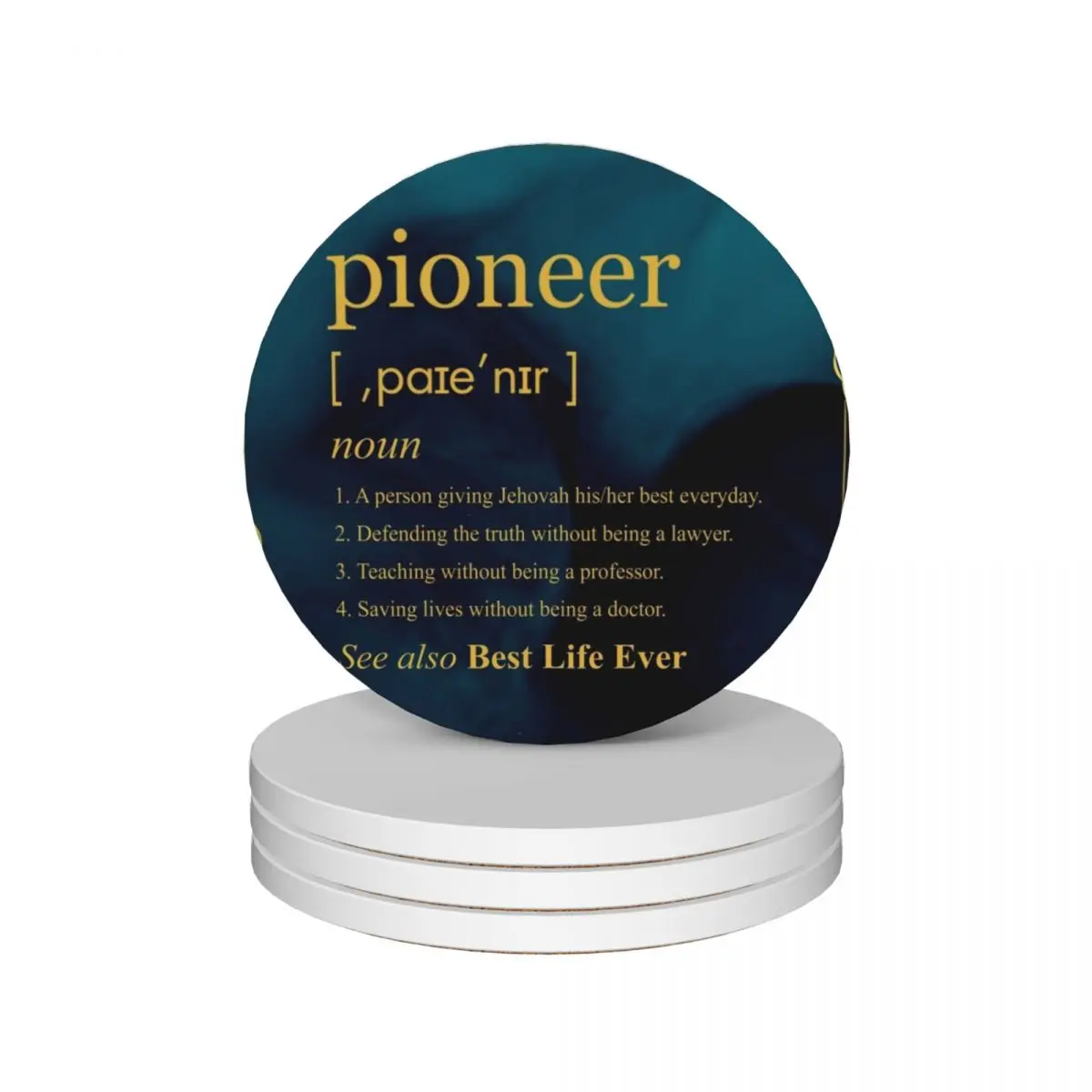 Jehovah's Witness Pioneer Definition Best Life Ever Ceramic Coasters (Set of 4) Cup for tea tile Tea cups Coasters
Jehovah's Witness Pioneer Definition Best Life Ever Ceramic Coasters (Set of 4) Cup for tea tile Tea cups Coasters