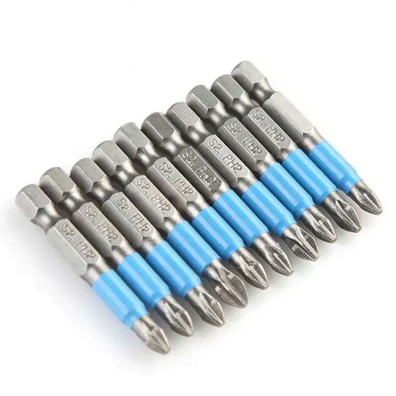 10Pcs 1/4 Hex Magnetic Cross Screw Head Anti-Slip Electric Point 50mm Drive Drill Bit Set Tool
10Pcs 1/4 Hex Magnetic Cross Screw Head Anti-Slip Electric Point 50mm Drive Drill Bit Set Tool