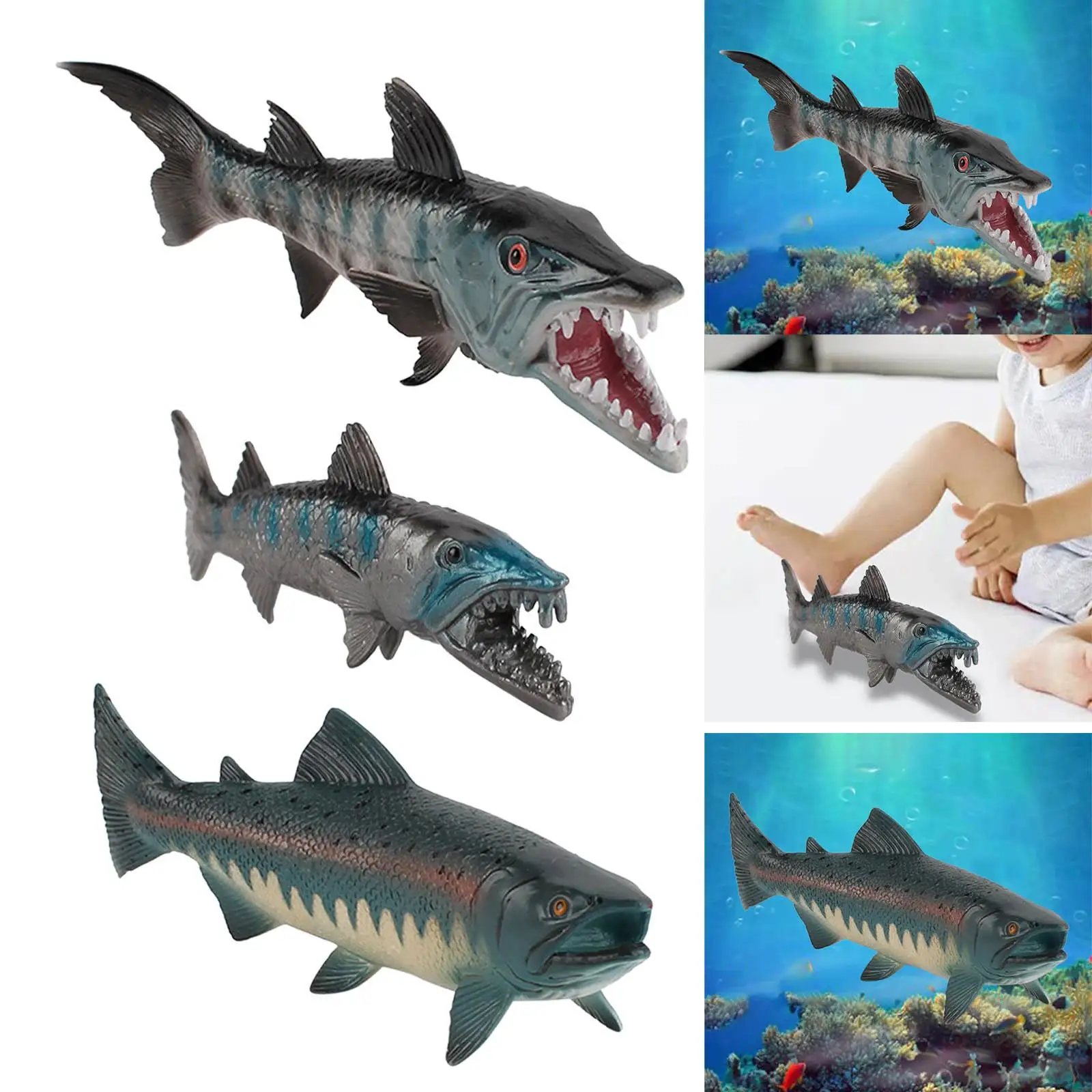Realistic Fish Model Pretend Play Toys for Kids for Home Photo Prop Ornament
Realistic Fish Model Pretend Play Toys for Kids for Home Photo Prop Ornament