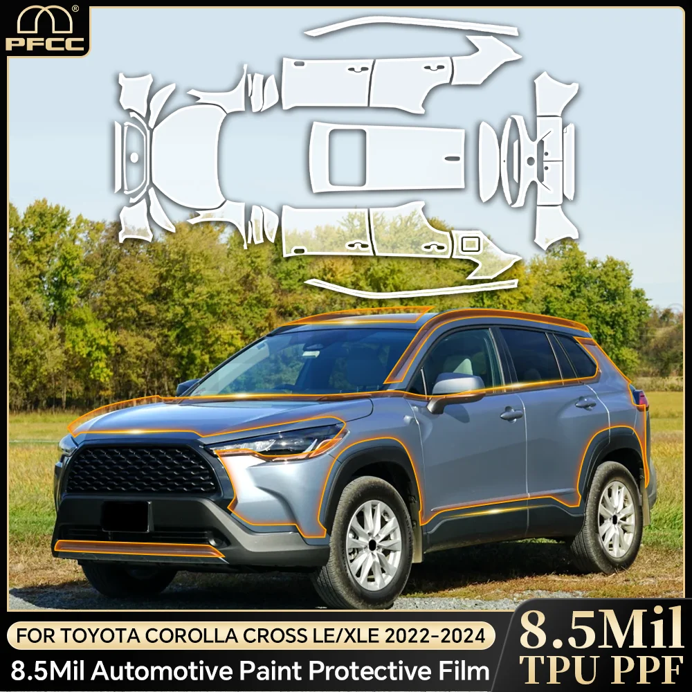 9MIL For Toyota Corolla Cross 2022-2024 Pre-cut PPF Paint Protection Film Car Body Clear Bra Anti-Scratch Resistant Repairable
9MIL For Toyota Corolla Cross 2022-2024 Pre-cut PPF Paint Protection Film Car Body Clear Bra Anti-Scratch Resistant Repairable