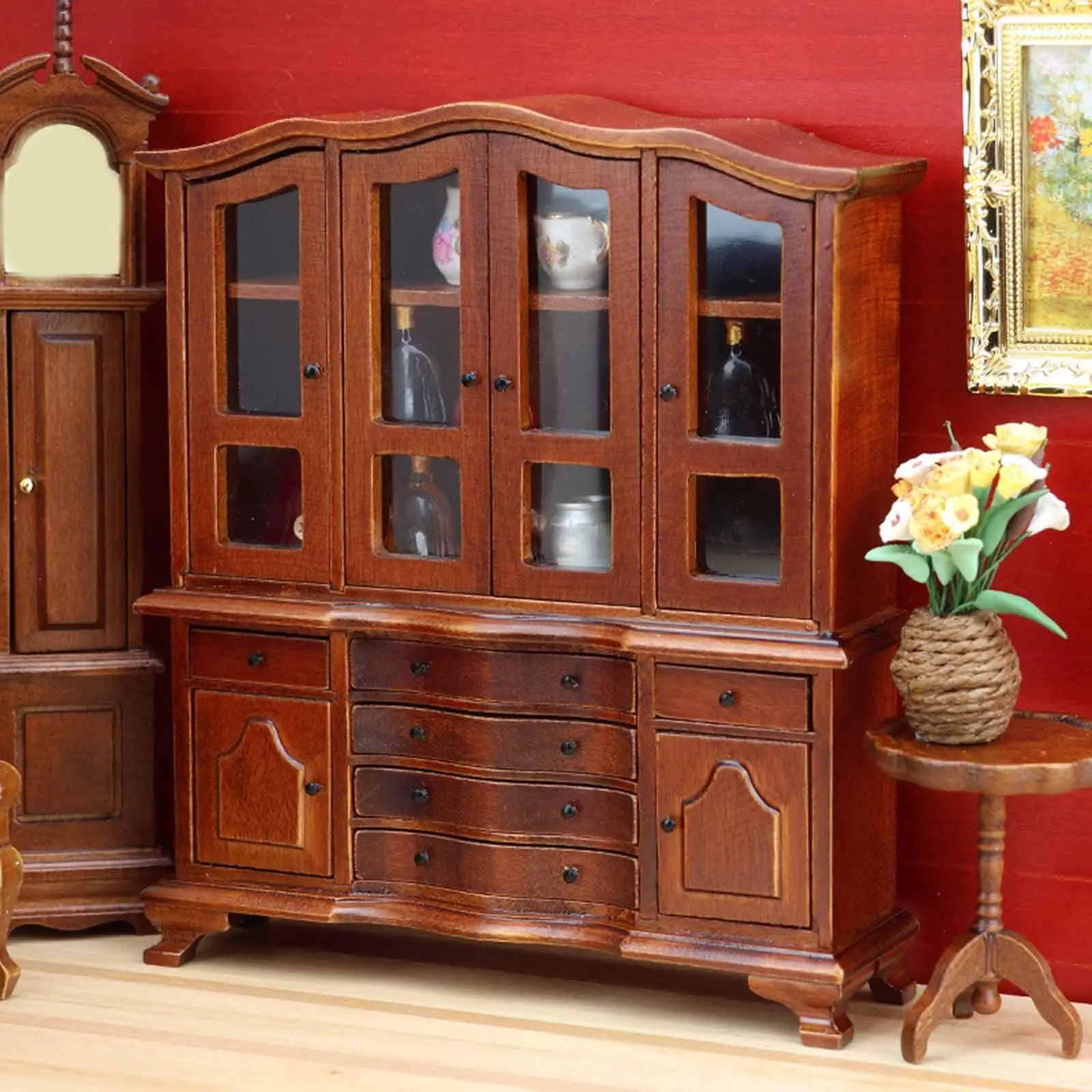 Dollhouse Cabinet Wooden Tiny Model Miniature Cupboard Bookshelf Boys
Dollhouse Cabinet Wooden Tiny Model Miniature Cupboard Bookshelf Boys