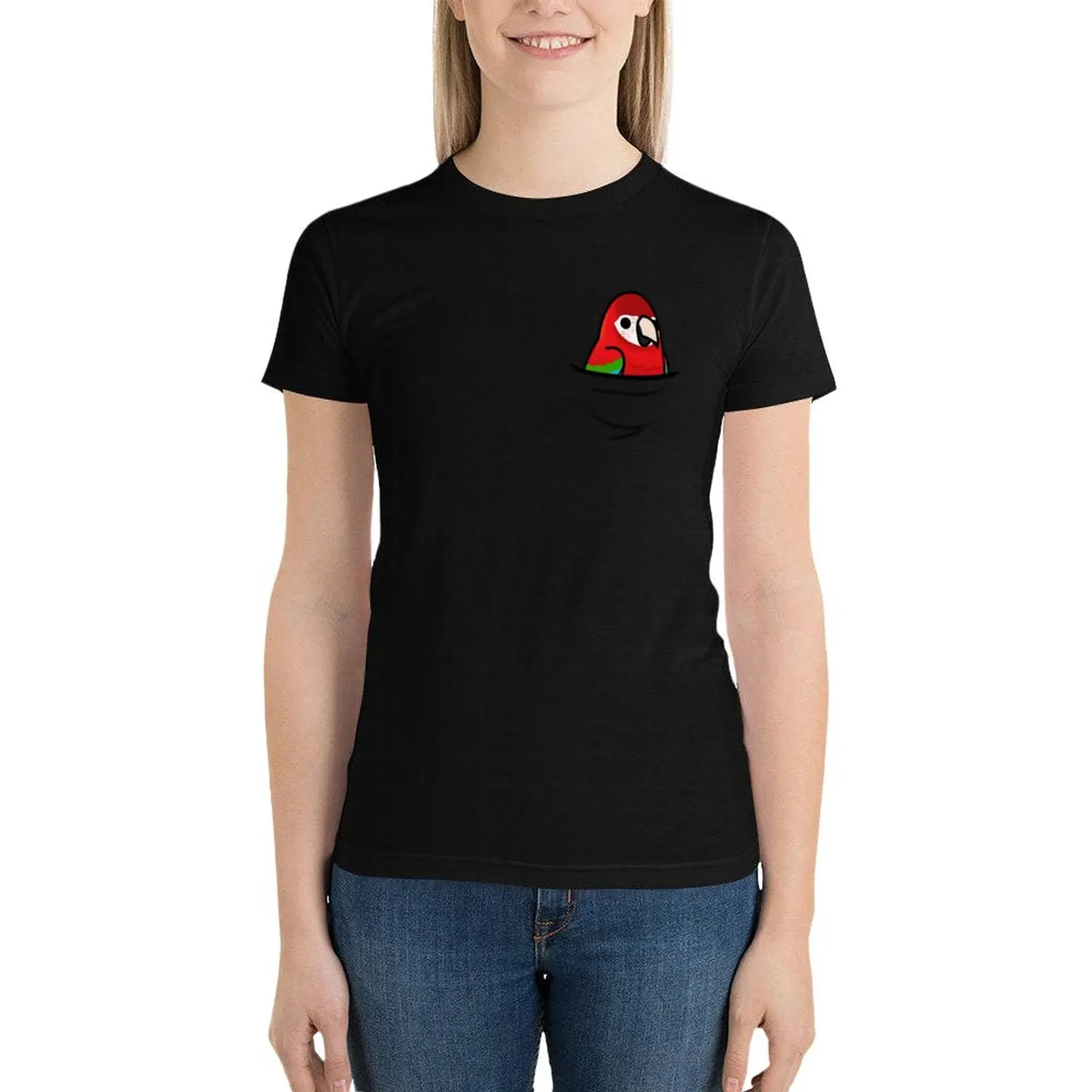 Too Many Birds! - Red & Green Macaw T-Shirt graphics animal print shirt for girls Women t shirt
Too Many Birds! - Red & Green Macaw T-Shirt graphics animal print shirt for girls Women t shirt