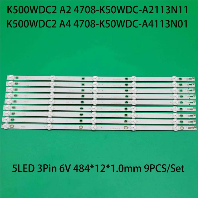 LEDBacklight Strip For Harper 50U750TS Bars K500WDC2 A2 4708-K50WDC-A2113N11 Kits For Romsat 50USK1810T2 Bands For AOC LE50U6090
LEDBacklight Strip For Harper 50U750TS Bars K500WDC2 A2 4708-K50WDC-A2113N11 Kits For Romsat 50USK1810T2 Bands For AOC LE50U6090