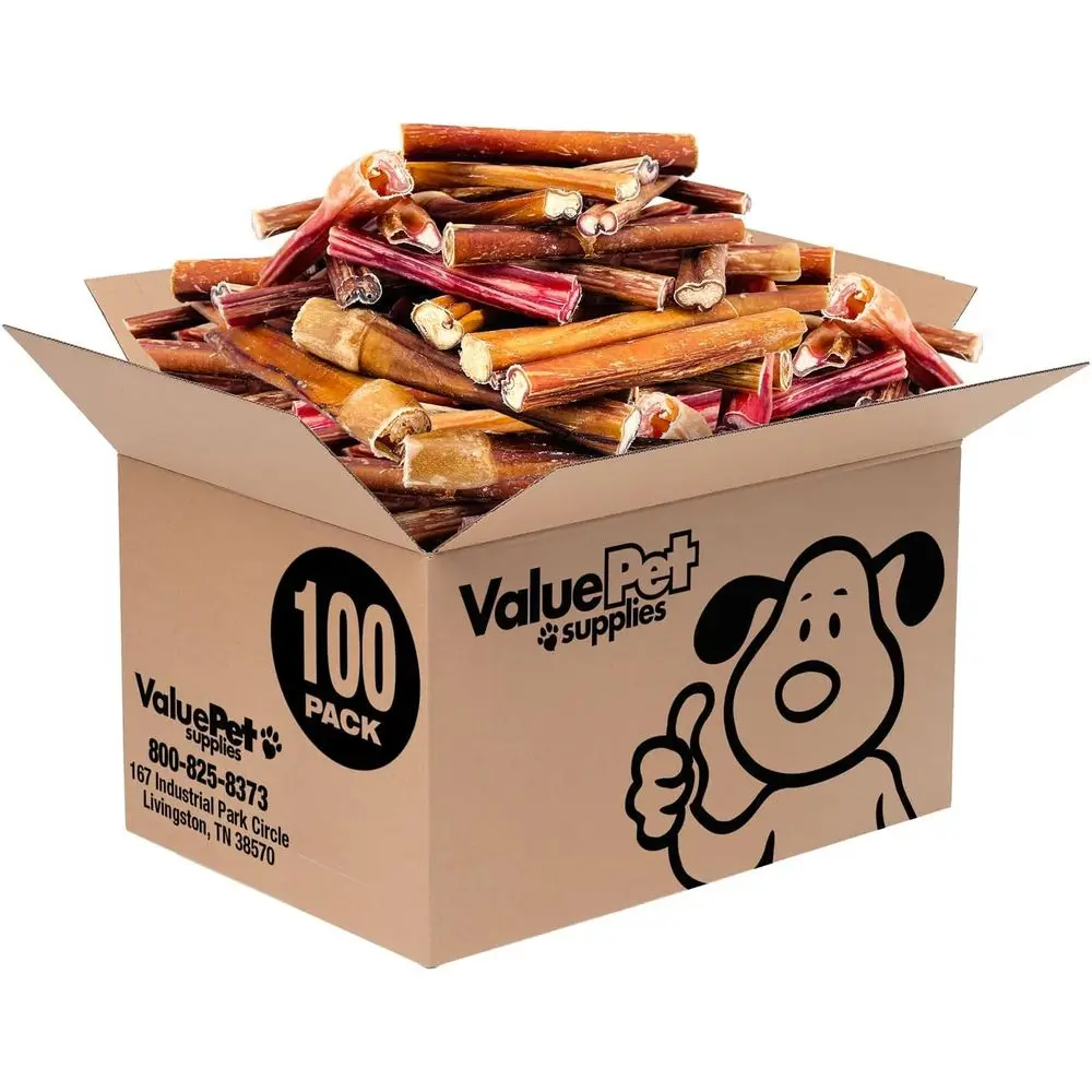 Natural Beef Bully Sticks, Thick 4-6 Inches, 100 Pack, Durable Dog Chews
Natural Beef Bully Sticks, Thick 4-6 Inches, 100 Pack, Durable Dog Chews