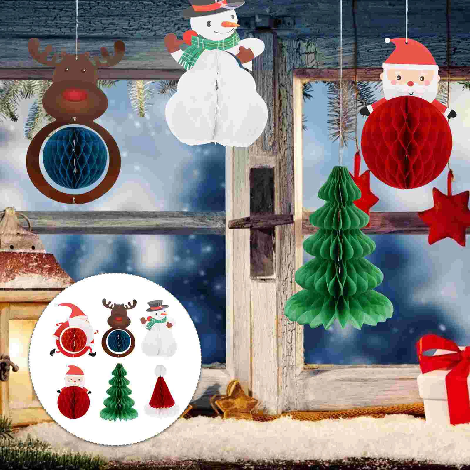 6 Pcs Christmas Supplies Decorations Decorate Xmas Hanging Paper Tree Ornament Garland
6 Pcs Christmas Supplies Decorations Decorate Xmas Hanging Paper Tree Ornament Garland