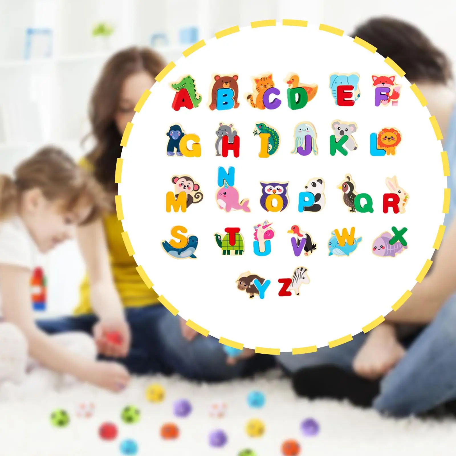 Wooden Alphabet Puzzle Reusable Shape Pairing Preschool Compact Paired Puzzle Matching Game for Boys Kindergarten Kids Children
Wooden Alphabet Puzzle Reusable Shape Pairing Preschool Compact Paired Puzzle Matching Game for Boys Kindergarten Kids Children