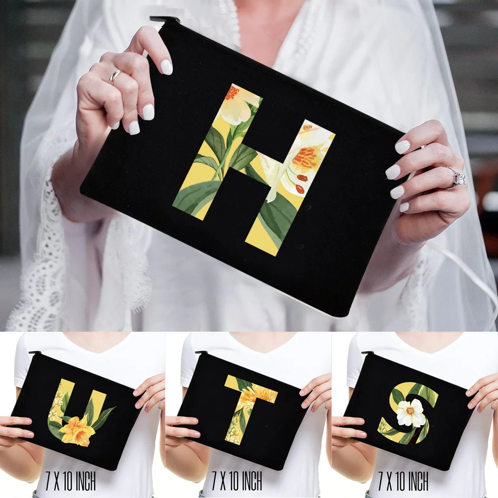 Cosmetic Bags Women Beach Holiday Travel Floral Letter Name Pattern Makeup Bag Pouch Travel Toiletry Organizer Party Make Up Bag
Cosmetic Bags Women Beach Holiday Travel Floral Letter Name Pattern Makeup Bag Pouch Travel Toiletry Organizer Party Make Up Bag