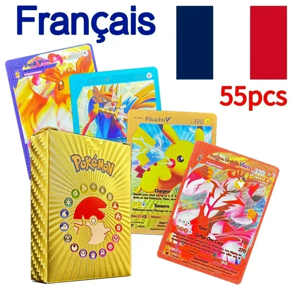 Charizard Cards Rare Collection Battle Card 55pcs Gold Cards Box Golden Silver Spanish French English German
Charizard Cards Rare Collection Battle Card 55pcs Gold Cards Box Golden Silver Spanish French English German
