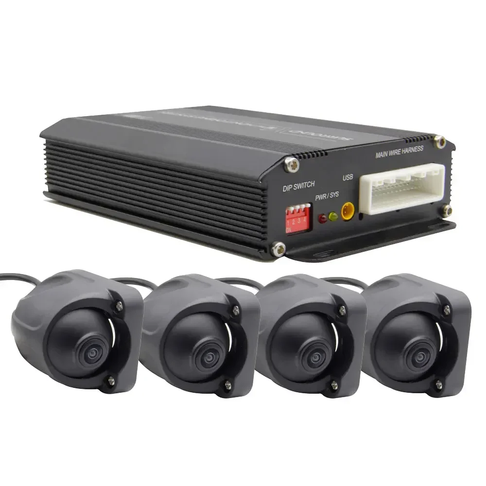 4 Way Reverse 360 Degree 3D 360 View All Round Bird View Car Camera System With HD DVR
4 Way Reverse 360 Degree 3D 360 View All Round Bird View Car Camera System With HD DVR