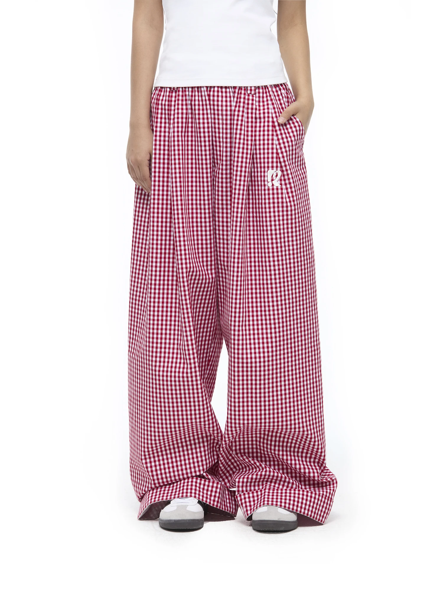 Redimor Lazy Style Pink Plaid Casual Pants Women Summer American Street Versatile Straight Thin Lightweight Ladies Trousers
Redimor Lazy Style Pink Plaid Casual Pants Women Summer American Street Versatile Straight Thin Lightweight Ladies Trousers