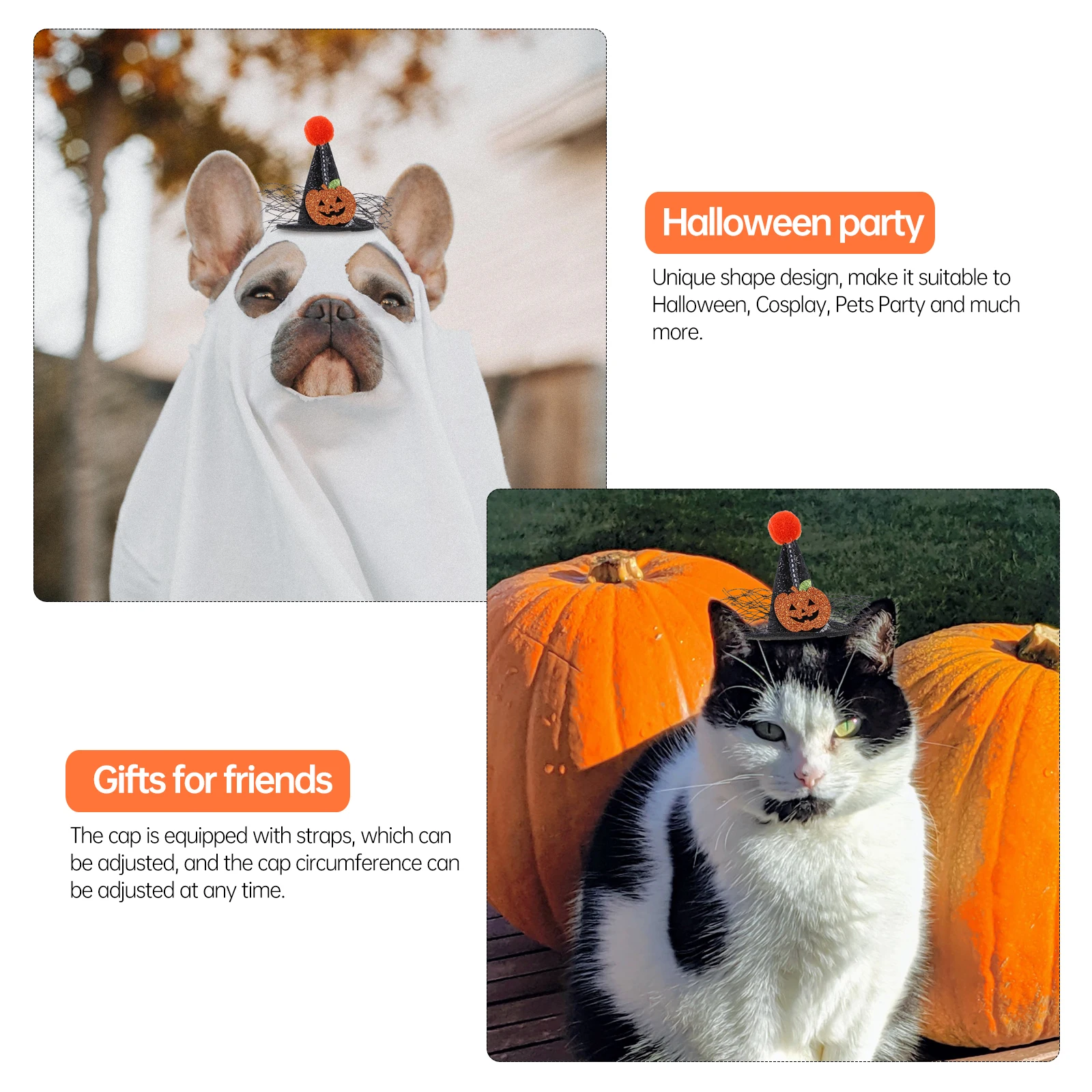 Pet Headgear Costume Halloween Dog Headdress Small Hat Cosplay Cloth Accessories Hats Headwear for
Pet Headgear Costume Halloween Dog Headdress Small Hat Cosplay Cloth Accessories Hats Headwear for