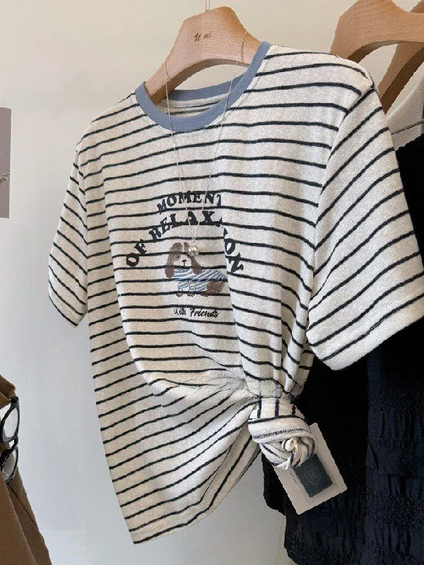 plus Size Women's T-Shirt Striped Casual Lightweight Short Sleeve Summer Base Shirt Comfortable Breathable Polyester Fiber
plus Size Women's T-Shirt Striped Casual Lightweight Short Sleeve Summer Base Shirt Comfortable Breathable Polyester Fiber