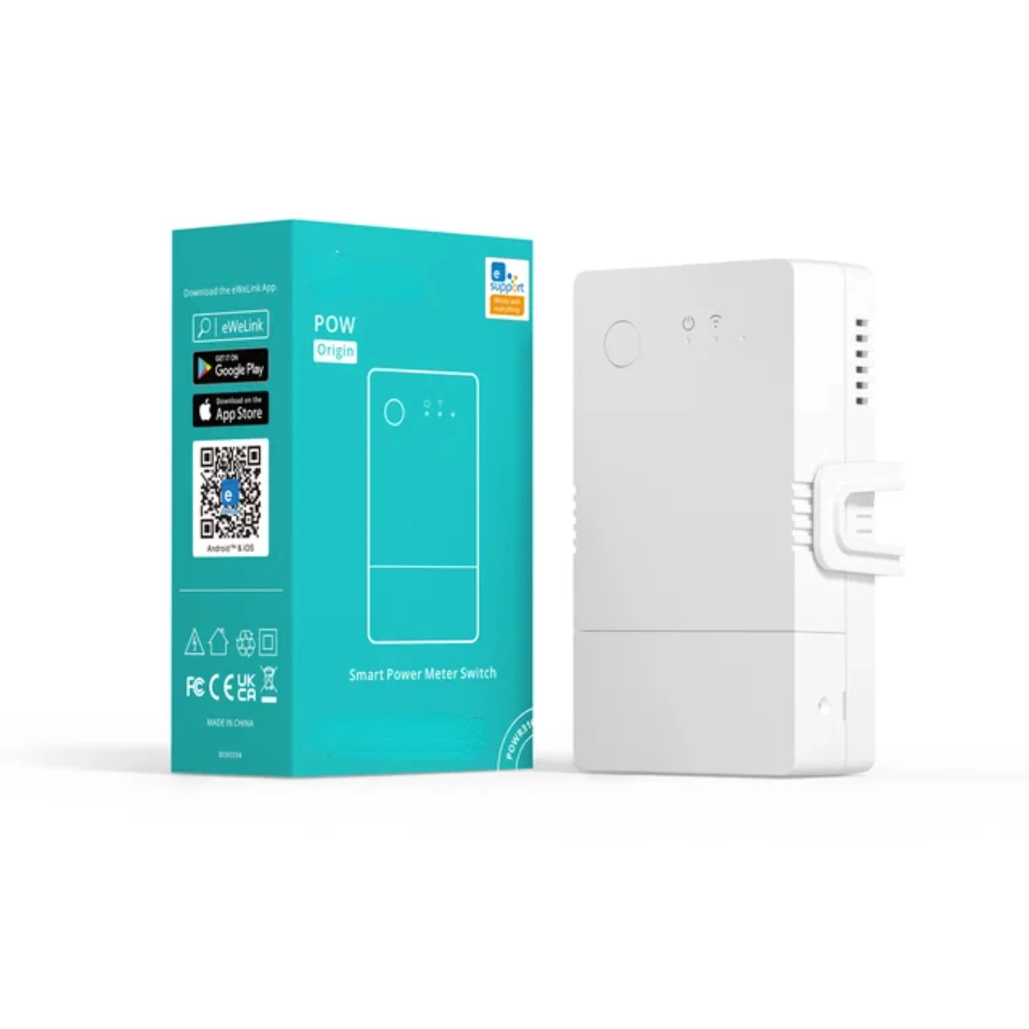 POW Origin 16A Smart Power Meter Switch Wifi Smart Switch Wireless Remote Control Via eWeLink App Alexa
POW Origin 16A Smart Power Meter Switch Wifi Smart Switch Wireless Remote Control Via eWeLink App Alexa