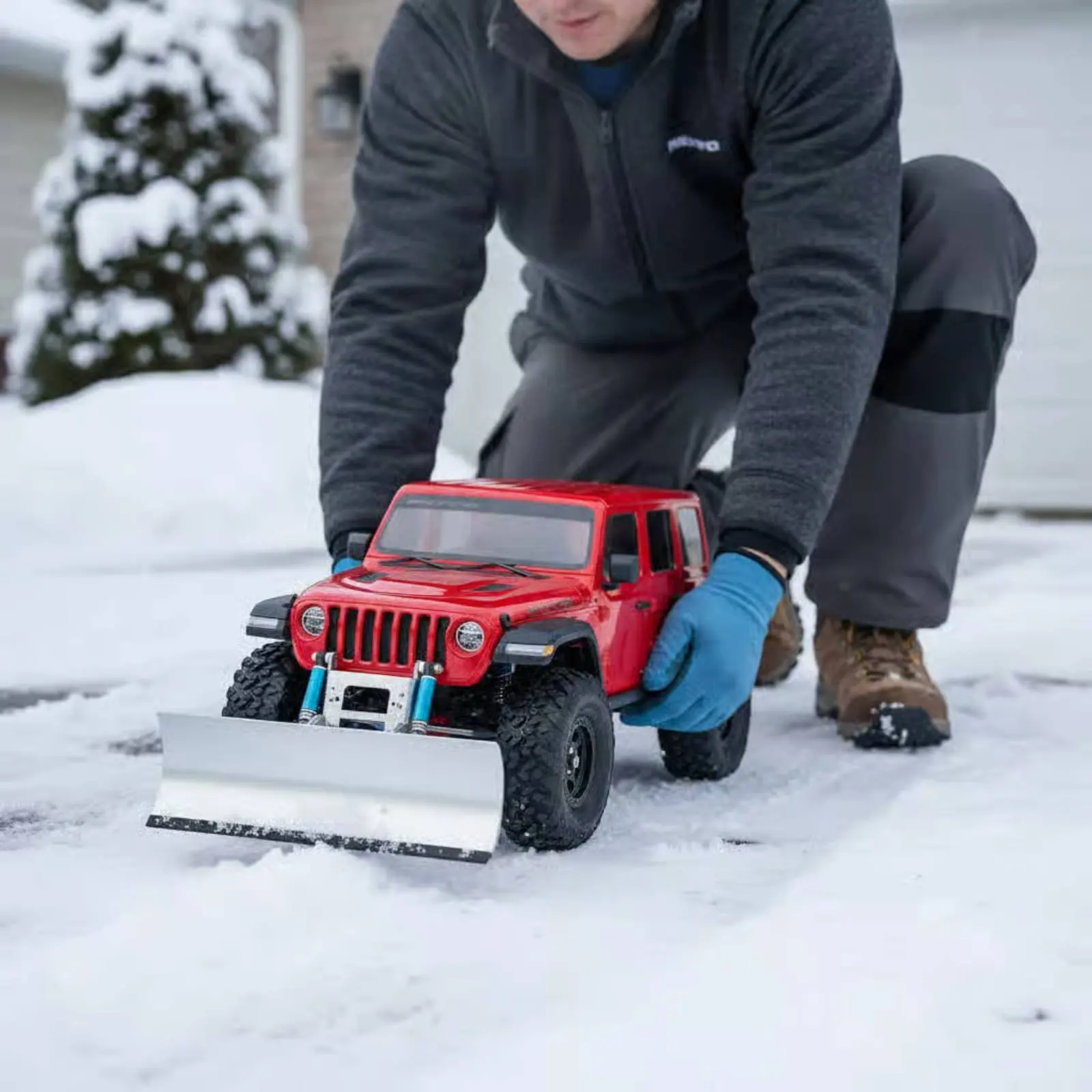 1/10 RC Snow Removal Blade Shovel Attachment Aluminum Alloy RC Crawler Snowplow Wireless Control Snow Removal Blade Shovel CNC
1/10 RC Snow Removal Blade Shovel Attachment Aluminum Alloy RC Crawler Snowplow Wireless Control Snow Removal Blade Shovel CNC
