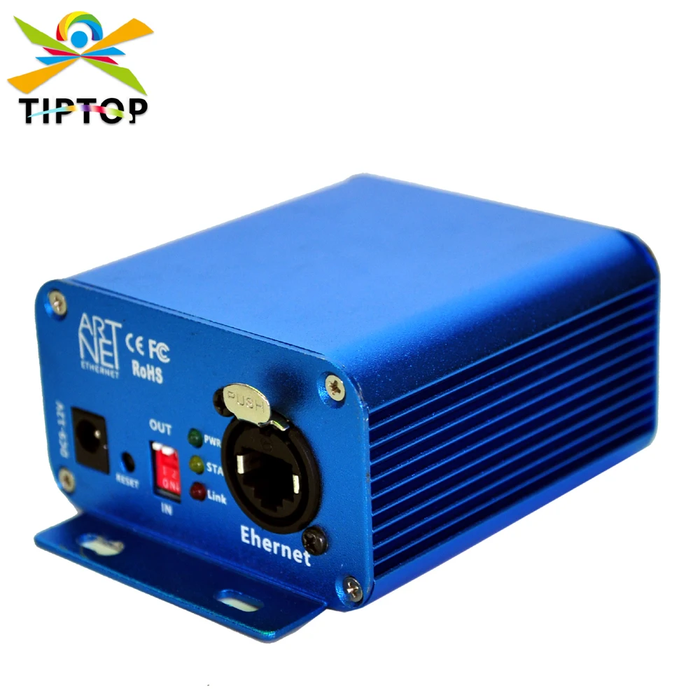 TIPTOP EL ArtNet 1024 Two Port Bidirectional ArtNet Converter Standard DMX512 Output RJ45 Net Connector Sulite DMX LAN512
TIPTOP EL ArtNet 1024 Two Port Bidirectional ArtNet Converter Standard DMX512 Output RJ45 Net Connector Sulite DMX LAN512