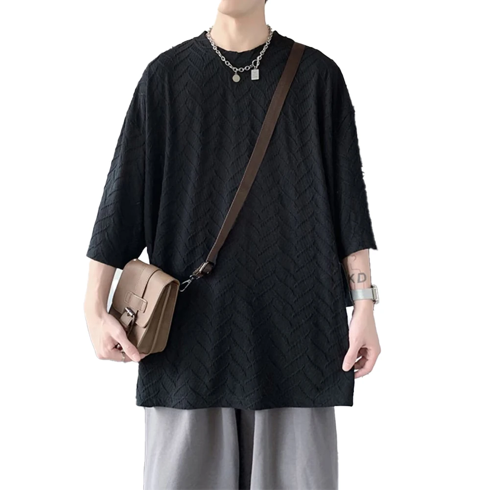 Flexible Spring Summer Top Wear High Street Fashion Jacquard Top Black Casual Tee Vintage Design Wardrobe Essential
Flexible Spring Summer Top Wear High Street Fashion Jacquard Top Black Casual Tee Vintage Design Wardrobe Essential