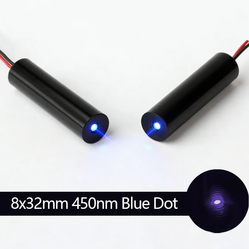 Aluminum D8x32mm 450nm Blue Dot Laser Diode 1mw 5mw 10mW 50mw 80mw Glass Lens Laser Module Industrial Grade TYLASERS
Aluminum D8x32mm 450nm Blue Dot Laser Diode 1mw 5mw 10mW 50mw 80mw Glass Lens Laser Module Industrial Grade TYLASERS
