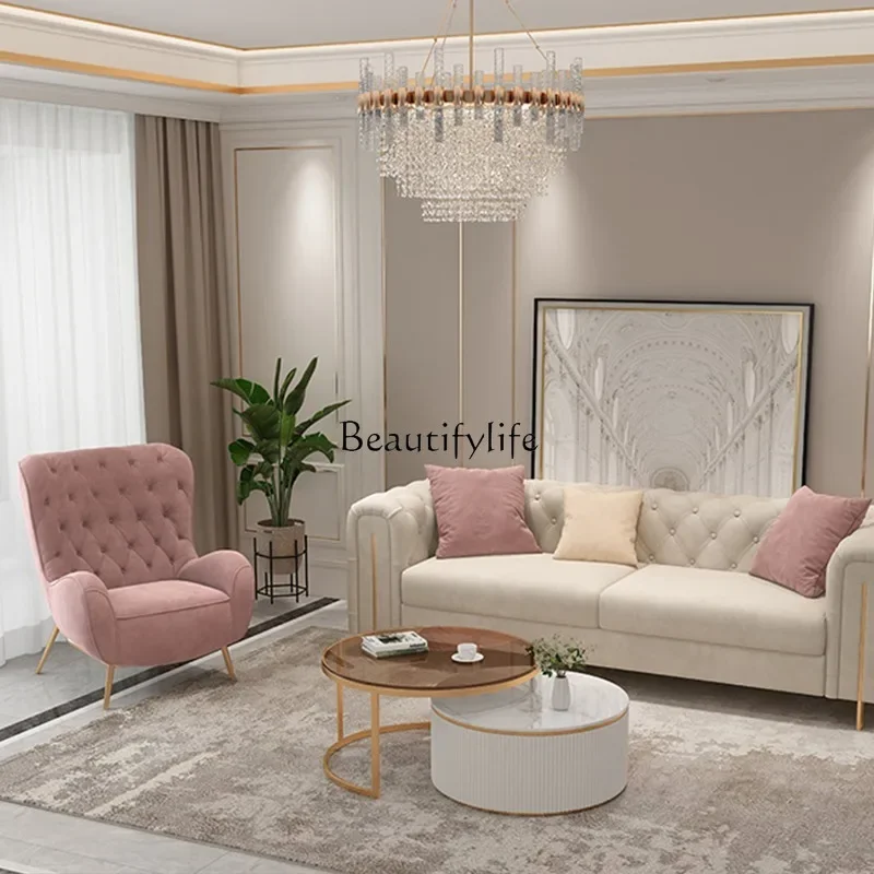 yj32 American light luxury high backrest modern simple single leisure chair pink flannel tiger chair
yj32 American light luxury high backrest modern simple single leisure chair pink flannel tiger chair
