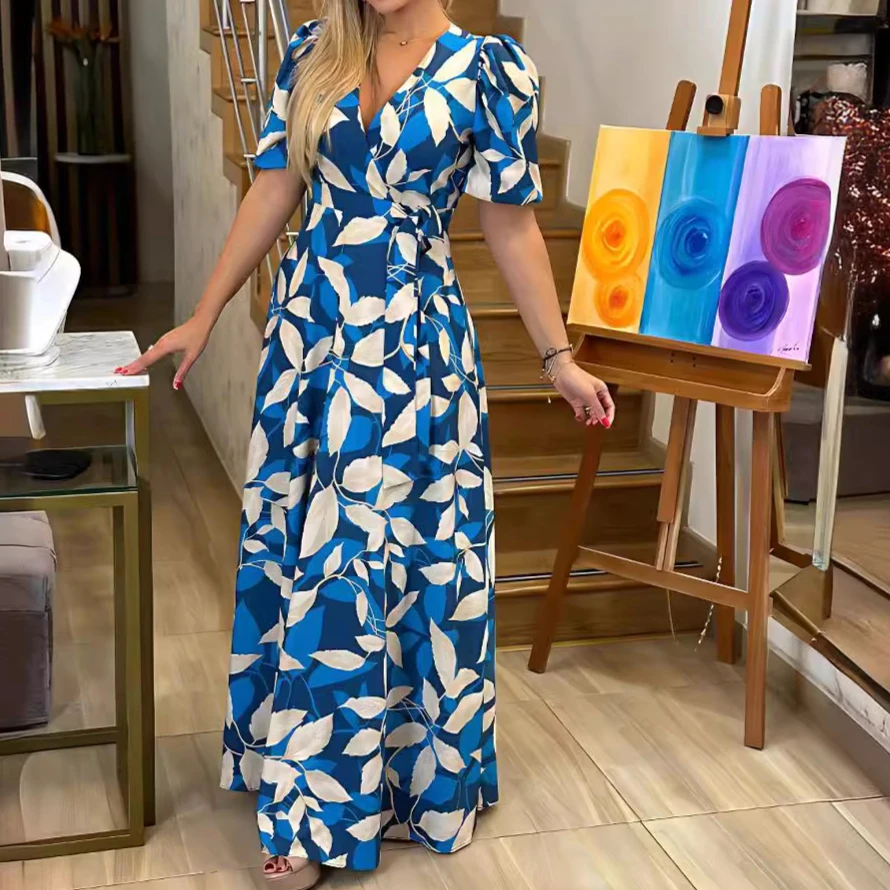 Long Dress Women Dresses V Neck Puff Sleeve Vestidos Print High Waist Casual Elegant High Waist Y2k Streetwear 2025 Party Club
Long Dress Women Dresses V Neck Puff Sleeve Vestidos Print High Waist Casual Elegant High Waist Y2k Streetwear 2025 Party Club