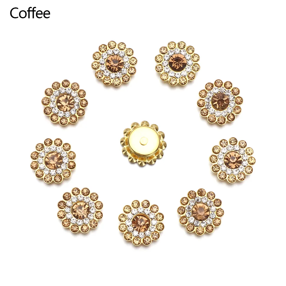 10PCS 14mm Apparel Sewing Sparkling Flower-shaped Rhinestone Buttons Hat Accessories Clothes Decoration Crystal Glass Stone
10PCS 14mm Apparel Sewing Sparkling Flower-shaped Rhinestone Buttons Hat Accessories Clothes Decoration Crystal Glass Stone