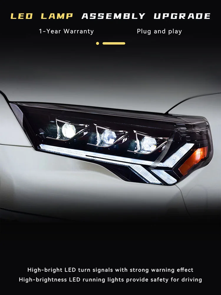 Автомобильные фары для Toyota 4runner 2014-2021, линза проектора передней фары, динамическая головка, аксессуары для передней фары
Автомобильные фары для Toyota 4runner 2014-2021, линза проектора передней фары, динамическая головка, аксессуары для передней фары