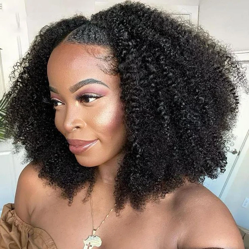 Brazilian Afro Kinky Curly Remy Human Hair U Part Wig Kinky Curly Short V Part Wig Human Hair Straight For Women
Brazilian Afro Kinky Curly Remy Human Hair U Part Wig Kinky Curly Short V Part Wig Human Hair Straight For Women