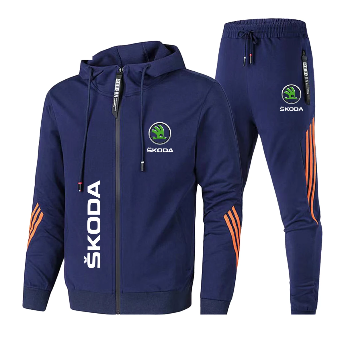 Fashion Tracksuit Men Suit Spring Car Logo Zipper Cardigan Jacket+Sweatpants Stripe Running Fitness Basketball Jogging 2Piece Se
Fashion Tracksuit Men Suit Spring Car Logo Zipper Cardigan Jacket+Sweatpants Stripe Running Fitness Basketball Jogging 2Piece Se