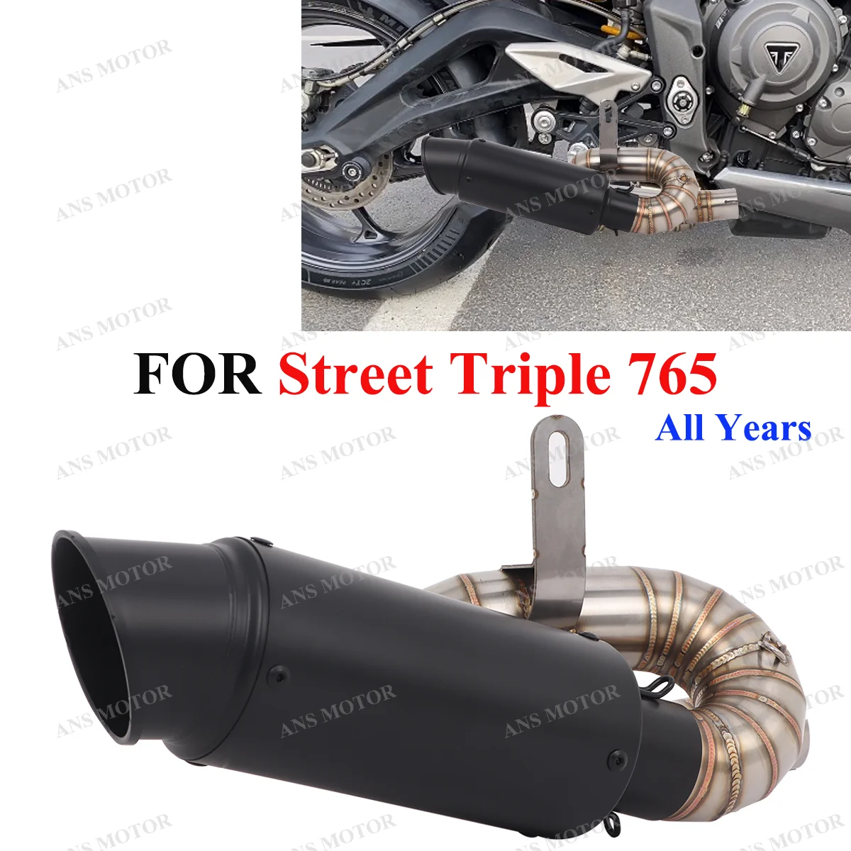 Low Mounting For Triumph Street Triple 765 765R 765RS 2017-2025 Motocycle Exhuast System 765RS Exhaust Link Pipe 51MM
Low Mounting For Triumph Street Triple 765 765R 765RS 2017-2025 Motocycle Exhuast System 765RS Exhaust Link Pipe 51MM