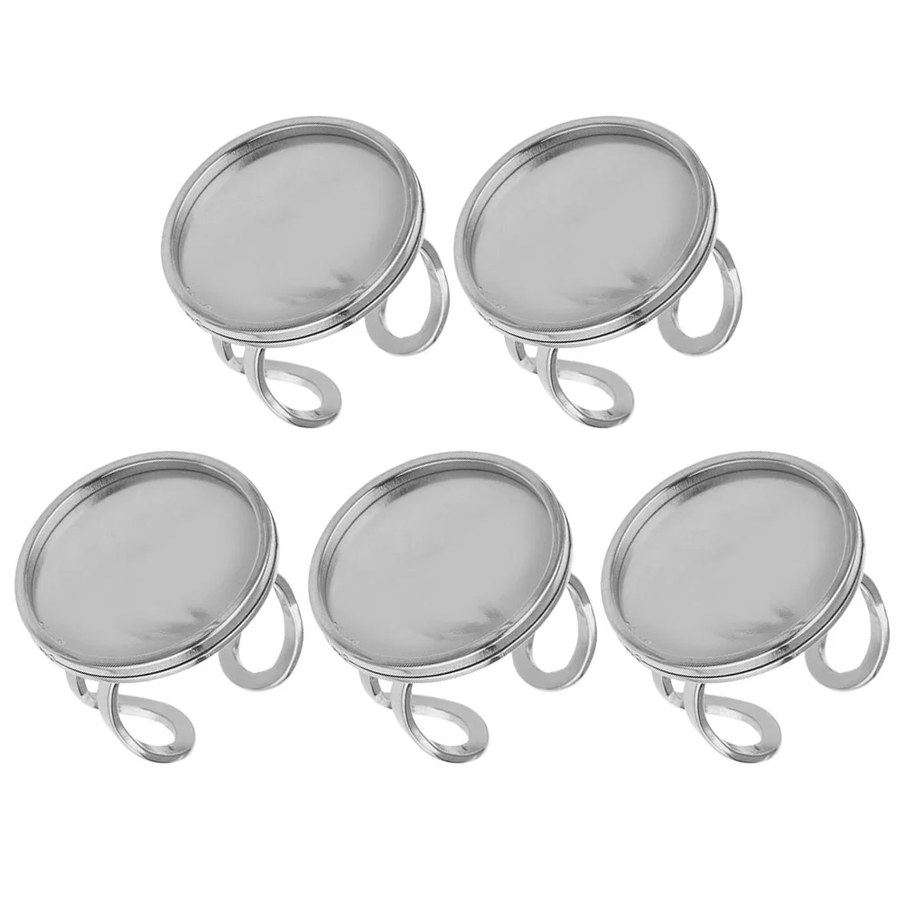 5 Pcs DIY Ring Metal Blank Blanks for The Round Finger Rings Adjustable Base Stainless Steel Parts
5 Pcs DIY Ring Metal Blank Blanks for The Round Finger Rings Adjustable Base Stainless Steel Parts