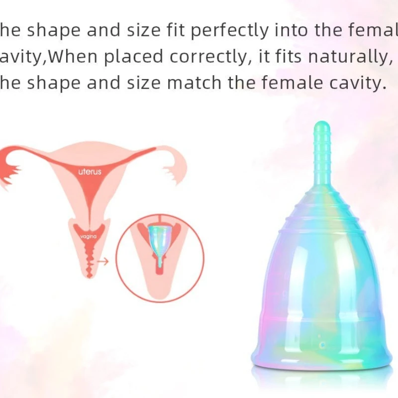 1PCS Colorful Medical Grade Silicone Menstrual Cup Portable Leak-proof Lady Menstrual Period Cup Easy Removal Hygiene Product
1PCS Colorful Medical Grade Silicone Menstrual Cup Portable Leak-proof Lady Menstrual Period Cup Easy Removal Hygiene Product