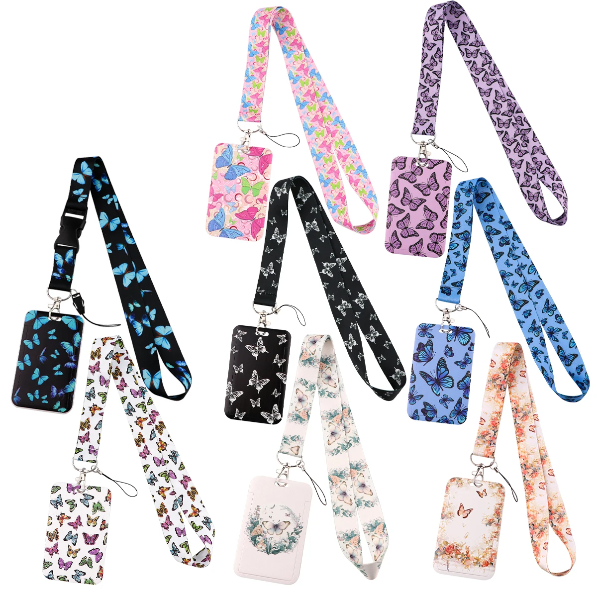 Butterfly Lanyards For Keychain ID Card Pass Gym Neck Strap Badge Holder Hang Rope Mobile Phone Charm Accessories
Butterfly Lanyards For Keychain ID Card Pass Gym Neck Strap Badge Holder Hang Rope Mobile Phone Charm Accessories