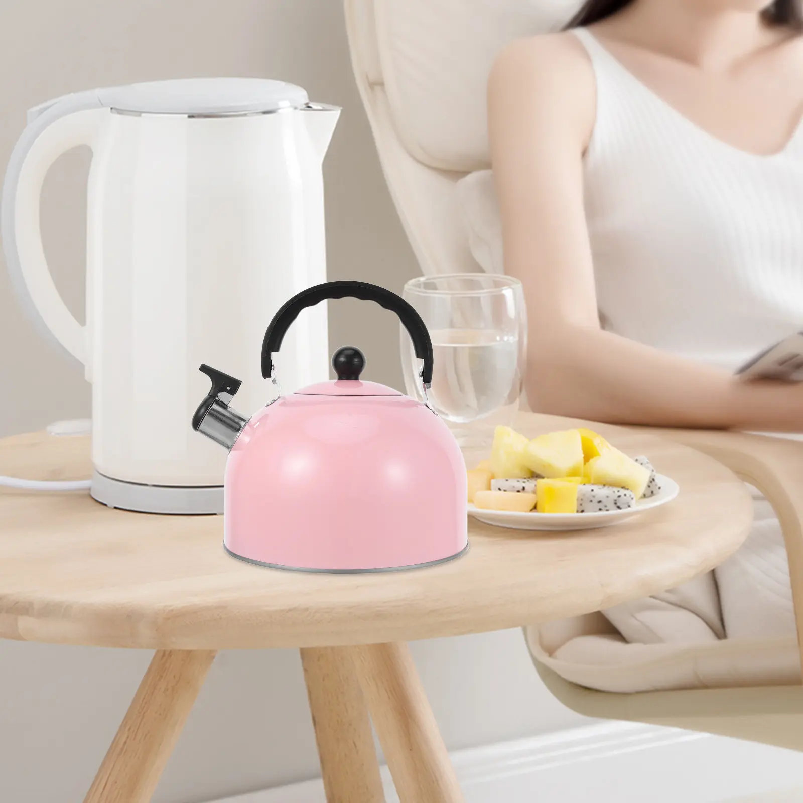 3L Stainless Steel Tea Kettle Stovetop Whistling Teapot Foldable Handle Loud Whistle Non Electric Efficient Heating Kitchen Use
3L Stainless Steel Tea Kettle Stovetop Whistling Teapot Foldable Handle Loud Whistle Non Electric Efficient Heating Kitchen Use