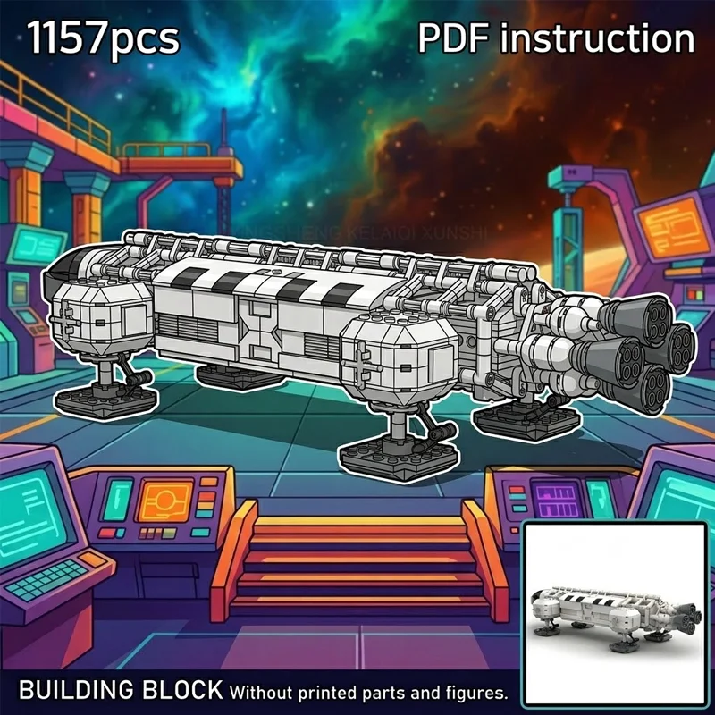 Классическая научно-фантастическая модель космического корабля MOC Space 1999 Eagle Transporter, конструктор из строительных блоков, коллекционная игрушка для взрослых
Классическая научно-фантастическая модель космического корабля MOC Space 1999 Eagle Transporter, конструктор из строительных блоков, коллекционная игрушка для взрослых
