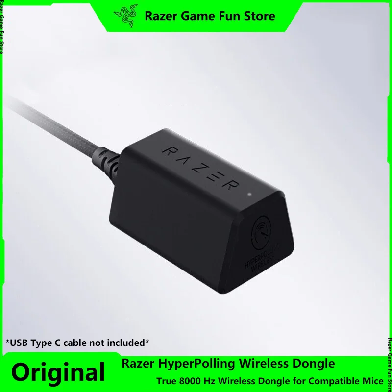 Razer HyperPolling Wireless Dongle 8KHz Auto-Switching Polling Rates for Games True 8000 Hz Wireless Dongle for Compatible Mice
Razer HyperPolling Wireless Dongle 8KHz Auto-Switching Polling Rates for Games True 8000 Hz Wireless Dongle for Compatible Mice