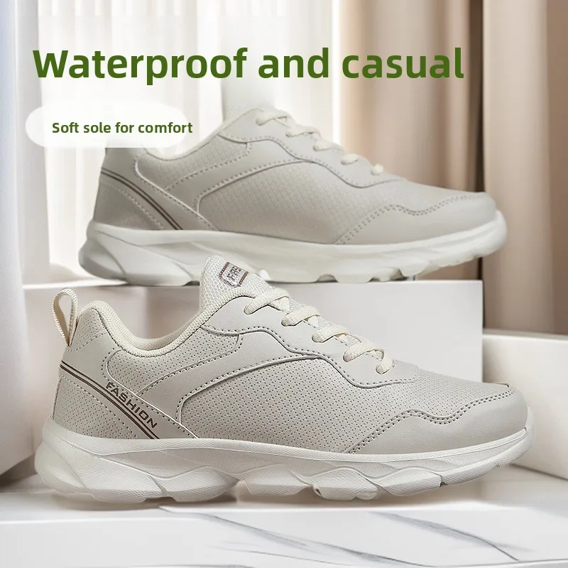Waterproof Leather Surface Sport Shoes Lightweight Soft Bottom Casual Women's Shoes Black Running Shoes Spring Autumn Travel ...
Waterproof Leather Surface Sport Shoes Lightweight Soft Bottom Casual Women's Shoes Black Running Shoes Spring Autumn Travel ...