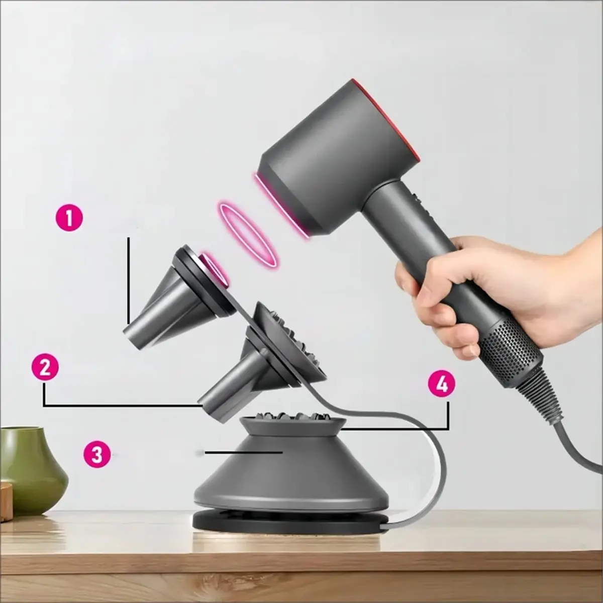 (A25M) Hair Dryer Rack Table Top Metal Hanger Vertical Hair Dryer Shelf on Dressing Table No Punching Desk Blow Dryer Bracket
(A25M) Hair Dryer Rack Table Top Metal Hanger Vertical Hair Dryer Shelf on Dressing Table No Punching Desk Blow Dryer Bracket
