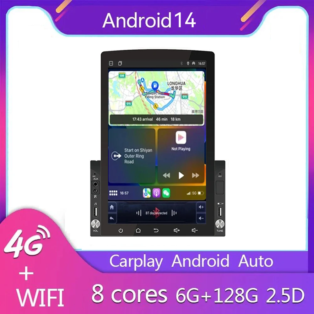 Автомобильное радио Carplay Android 14, универсальный 10,1-дюймовый мультимедийный плеер в стиле Tesla, GPS-навигация, автоматический 2DIN, разделенный экран
Автомобильное радио Carplay Android 14, универсальный 10,1-дюймовый мультимедийный плеер в стиле Tesla, GPS-навигация, автоматический 2DIN, разделенный экран