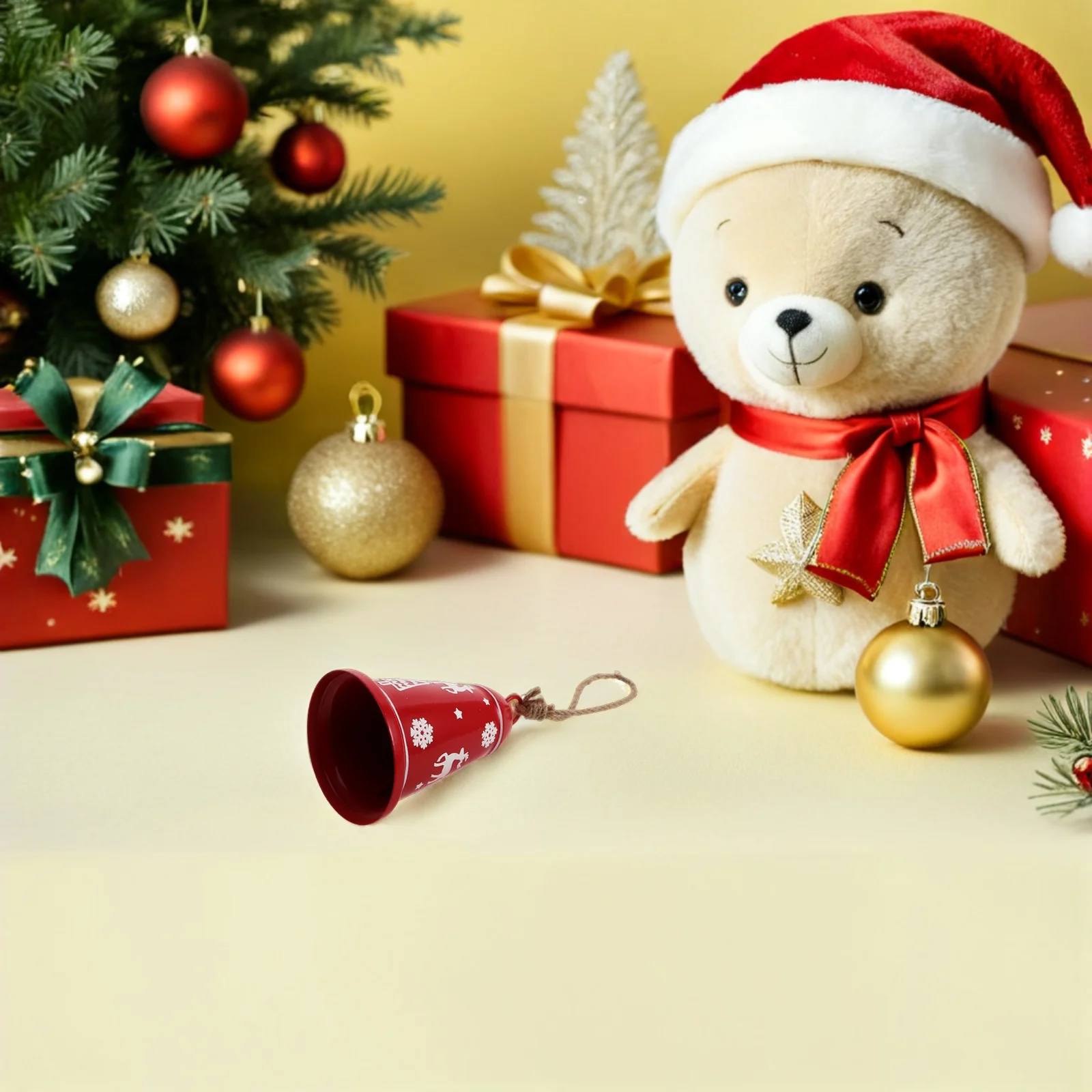 2Pcs Christmas Hanging Bells Ornaments Vintage Metal Jingle Bells Rustic Xmas Tree Decoration Reindeer Holiday Pendant 
2Pcs Christmas Hanging Bells Ornaments Vintage Metal Jingle Bells Rustic Xmas Tree Decoration Reindeer Holiday Pendant