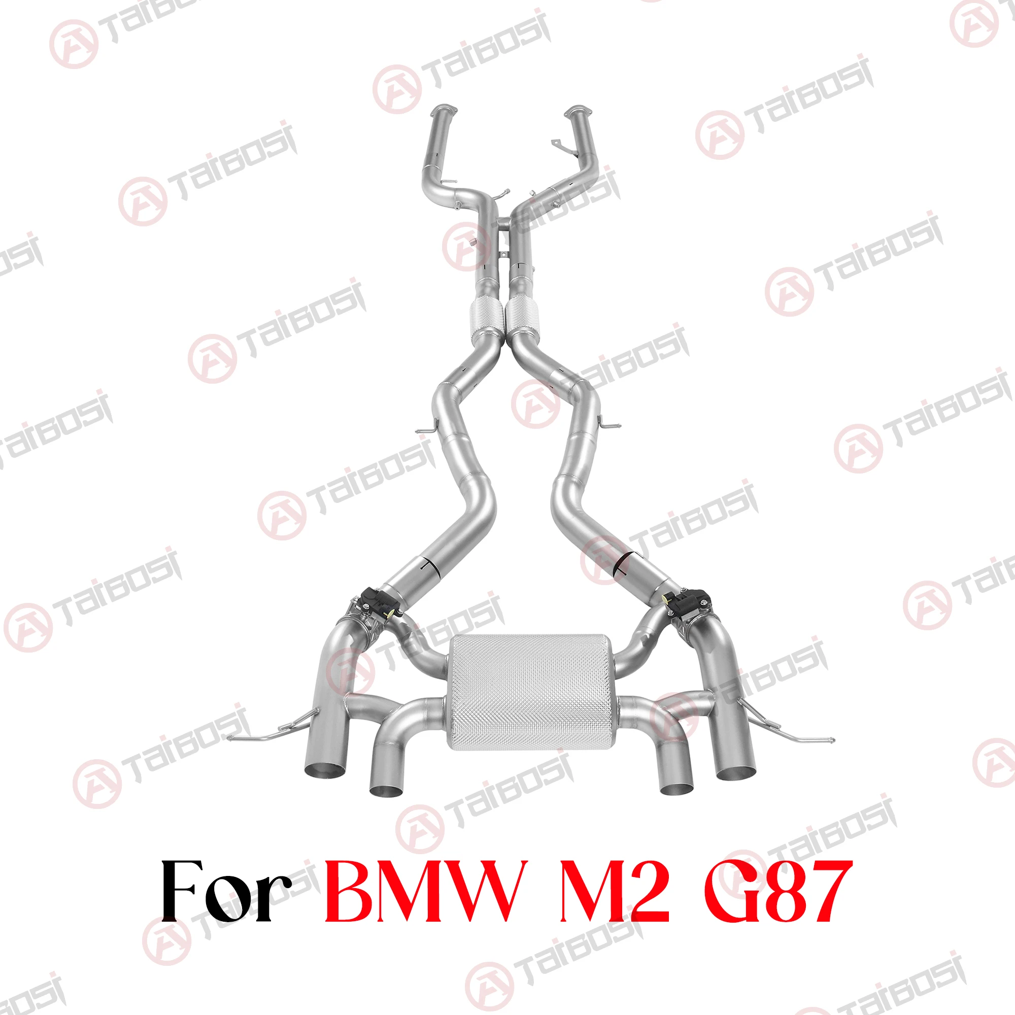 Taibosi Valvetronic Catback Exhaust For BMW M2 G87 S58 3.0T SUS304 Electric Valved Muffler With Remote Control & Pop Sound
Taibosi Valvetronic Catback Exhaust For BMW M2 G87 S58 3.0T SUS304 Electric Valved Muffler With Remote Control & Pop Sound