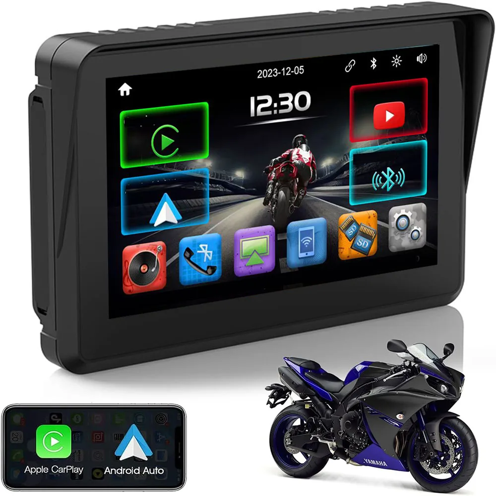 youtube play Car Stereo motorcycle holder wireless CarPlay 5 Inch Touch Outdoor IPX7 Waterproof External Portable Motorcycle S
youtube play Car Stereo motorcycle holder wireless CarPlay 5 Inch Touch Outdoor IPX7 Waterproof External Portable Motorcycle S