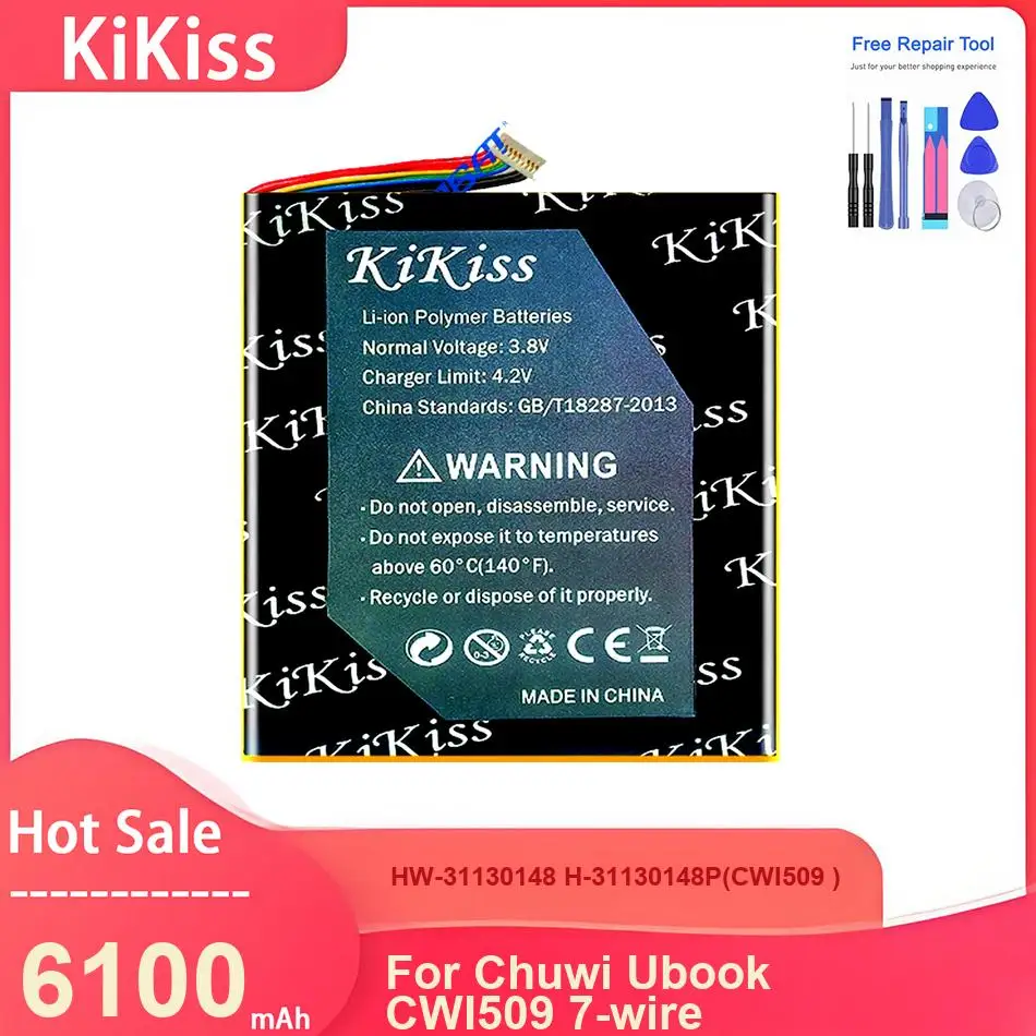 KiKiss Laptop Battery For Chuwi Ubook CWI509 Tablet PC 7-wire Batteria ,HW-31130148 H-31130148P(CWI509 ) 6100mAh Batteries
KiKiss Laptop Battery For Chuwi Ubook CWI509 Tablet PC 7-wire Batteria ,HW-31130148 H-31130148P(CWI509 ) 6100mAh Batteries