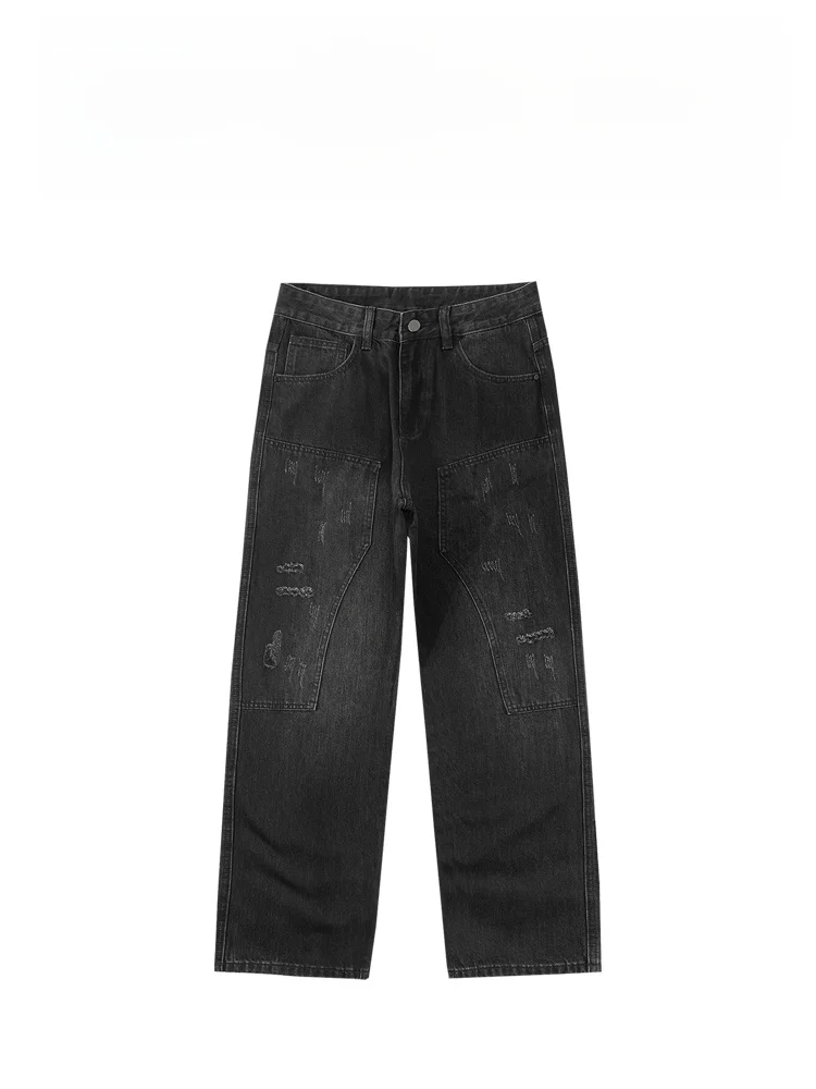 BAIRBAOLIY High Waist Straight Leg Jeans Waed out Distred INS Loose Wide Leg Pants Casual Cotton Blend Moisture ng
BAIRBAOLIY High Waist Straight Leg Jeans Waed out Distred INS Loose Wide Leg Pants Casual Cotton Blend Moisture ng