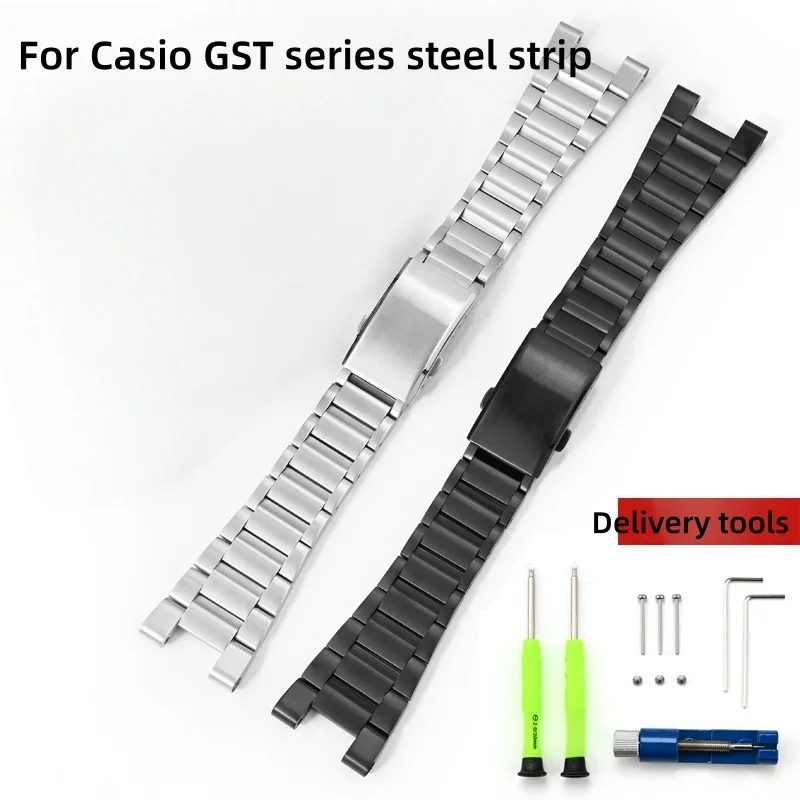 Men Watch Strap Solid Stainless Steel Folding Buckle Watchband For Casio G-Shock GST-B100 GST-S110 120 GST-W300 400 GST-W110
Men Watch Strap Solid Stainless Steel Folding Buckle Watchband For Casio G-Shock GST-B100 GST-S110 120 GST-W300 400 GST-W110