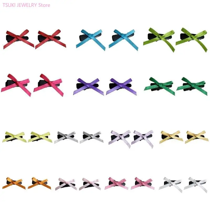 62KE 2pcs Mini Ribbon Bowknot Hairpin Adult Teen Ponytail Decorative Hair Clip
62KE 2pcs Mini Ribbon Bowknot Hairpin Adult Teen Ponytail Decorative Hair Clip