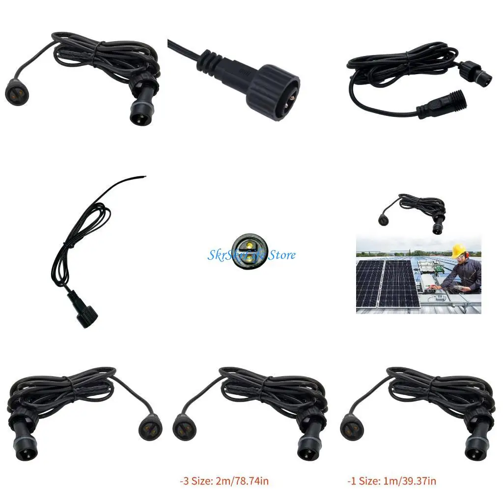 E65E Multifunctional 2 Cores Waterproof Extension Cable PVC and Copper Texture Suitable for Solar Panel Harsh Outdoor Use
E65E Multifunctional 2 Cores Waterproof Extension Cable PVC and Copper Texture Suitable for Solar Panel Harsh Outdoor Use