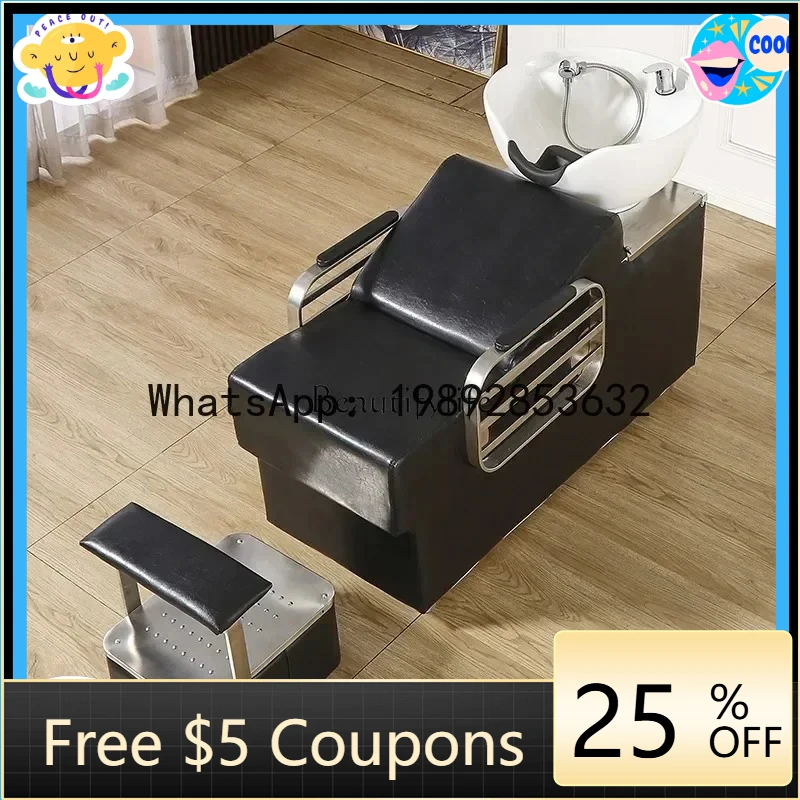 AB 02Hair Saloon Dedicated Shampoo Chair Deep Basin Flushing Bed Reclining
AB 02Hair Saloon Dedicated Shampoo Chair Deep Basin Flushing Bed Reclining